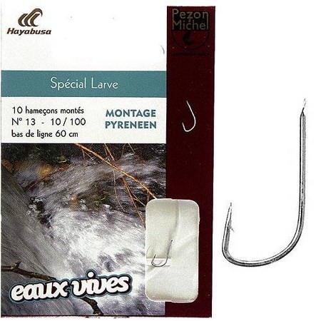 Snelled Hook Special Live Baits Pezon & Michel - Pack Of 10