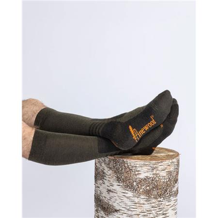 SOCKEN PINEWOOD OUTDOOR MULTI SPORT - VERT/BEIGE