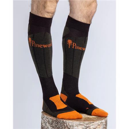 SOCKEN PINEWOOD TECHNICAL LONG WOOL - GREEN/GREEN