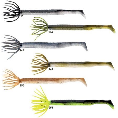 SOFT LURE GARY YAMAMOTO HULA SWIMMER - PACK OF 7