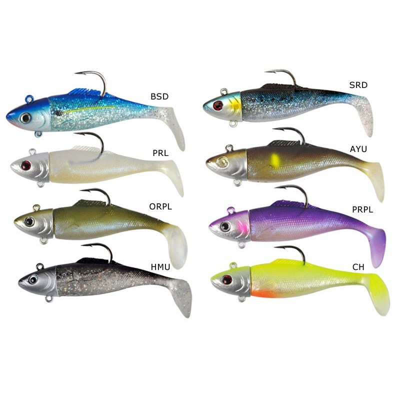 SOFT LURE + JIG HEAD STORM NATURAL SHAD - 10CM