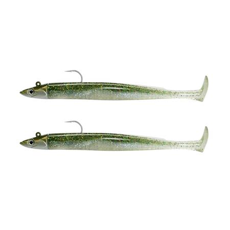 Soft Lure Kit Pre Rigged Fiiish Double Combo Crazy Paddle Tail 100 + Jig Head Off - Shore