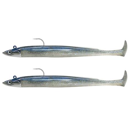 Soft Lure Kit Pre Rigged Fiiish Double Combo Crazy Paddle Tail 120 + Jig Head Off - Shore