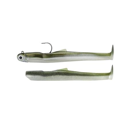 Soft Lure Kit Pre Rigged Fiiish Double Combo Mud Digger 65 + Jig Head Heavy