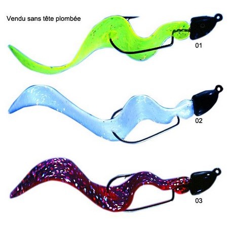 Soft Lure Mister Twister Wave Tail - Pack Of 5