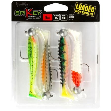 Soft Lure Pack Fox Rage Spikey Loaded Mixed Colour