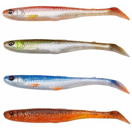 Soft Lure Pack Savage Gear Slender Scoop Shad Mix - Pack Of 4