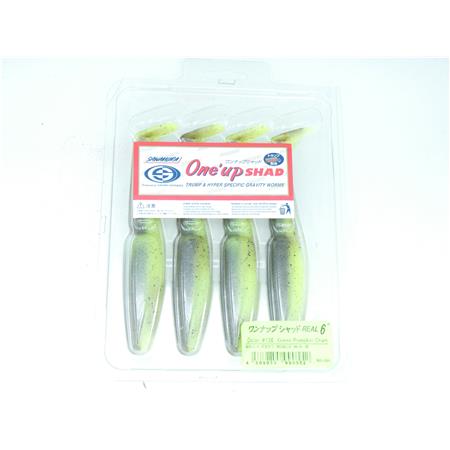 Soft Lure Sawamura One Up Shad 6” - 15Cm - - Pack Of 4