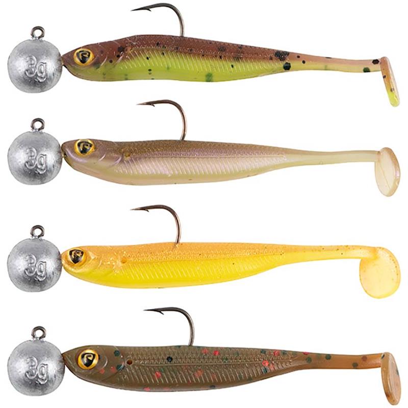 Soft lures kit fox rage ultra uv micro tiddler fast loaded lure pack