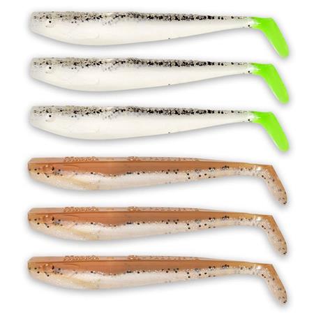 Soft Lures Kit Mann's Q-Paddler Power Packs Clear Water Mix 23Cm - Pack Of 6