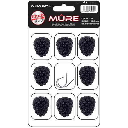 SOFTBAIT ADAM'S MURE - 2.8CM - PAKKE MED 8