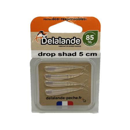 SOFTBAIT DELALANDE DROP SHAD - 5CM - PAKKE MED 4
