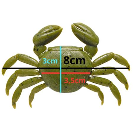 SOFTBAIT MARUKYU BIG CRAB - 8CM - PAKKE MED 2