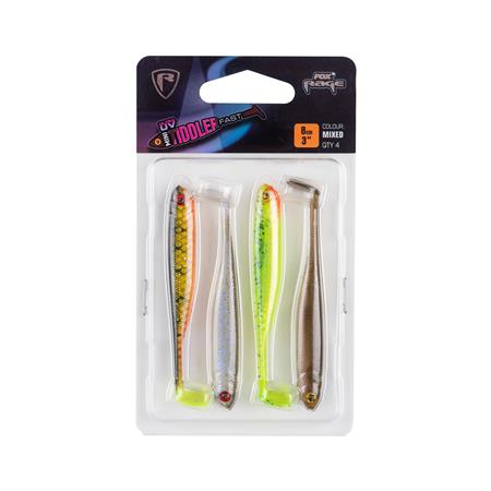 SOFTBAIT-SÆT FOX RAGE MINI TIDDLER MIXED COLOUR PACK