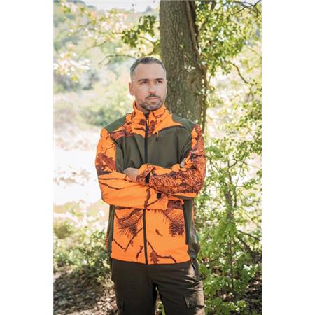 SOFTSHELL HOMME TREELAND T403 - CAMO ORANGE