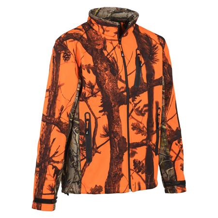 Softshell Man Percussion - Ghost Camo Blaze Black