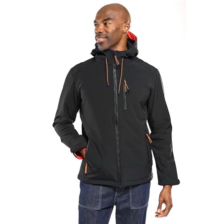 Softshell Masculino Bermudes Com Capuz Seaboard - Preto