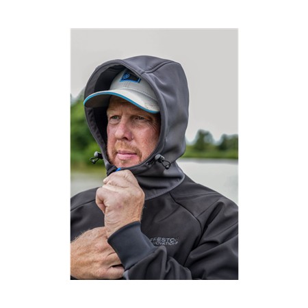 SOFTSHELL PRESTON INNOVATIONS SOFTSHELL JACKET - NERO/GRIGIO