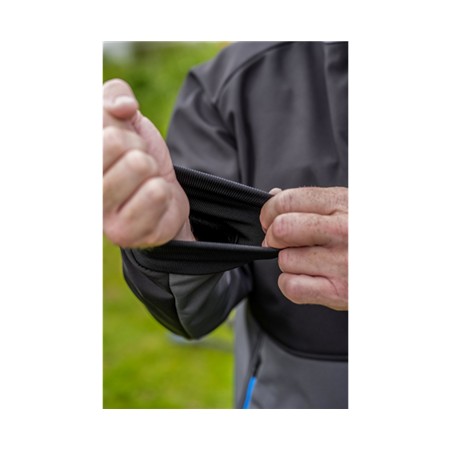 SOFTSHELL PRESTON INNOVATIONS SOFTSHELL JACKET - SORT/GRÅ