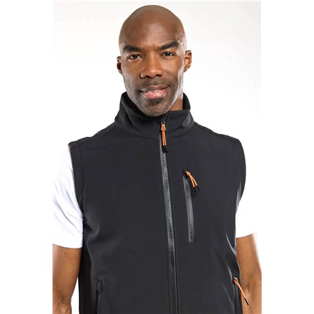 SOFTSHELL SANS MANCHE HOMME BERMUDES SEASALT - NOIR