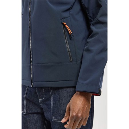 SOFTSHELL TIL MÆND BERMUDES MED HÆTTE SEABOARD - NAVY