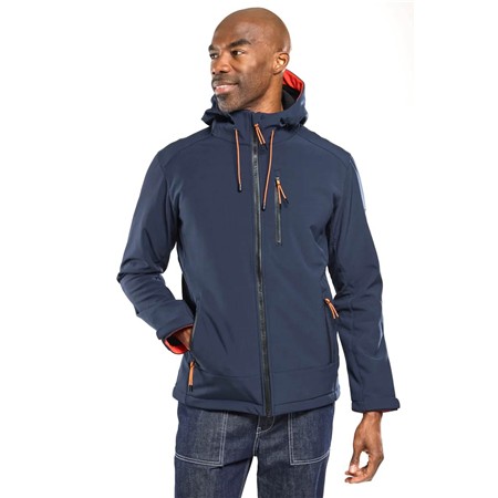Softshell Uomo Bermudes Con Cappuccio Seaboard - Navy