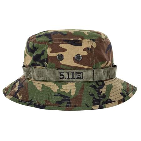 Sombrero Del Cubo - Camuflaje Bosque 5.11 Boonie - Woodland Camo