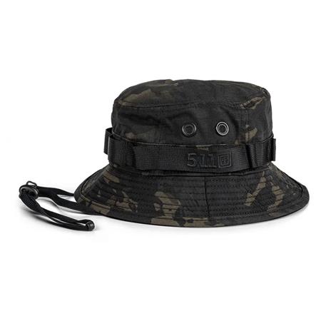 Sombrero Del Cubo - Camuflaje Negro 5.11 Boonie - Camo Noir