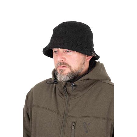 Sombrero Del Cubo - Negro Fox Sherpa Bucket Hat - Noir