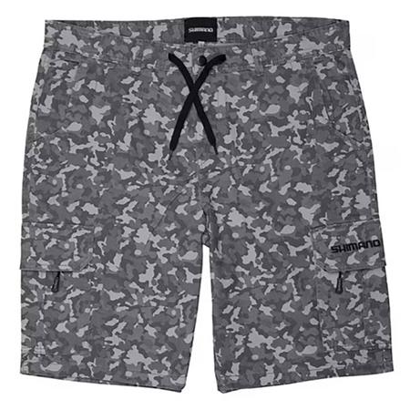 Șort Pentru Bărbați Shimano Wear Cargo Shorts - Gri Camo