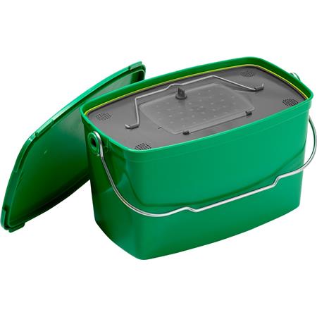 Spand Til Levende Agn Plastilys 12L Komfort + Kurv Til Levende Agn + Låg