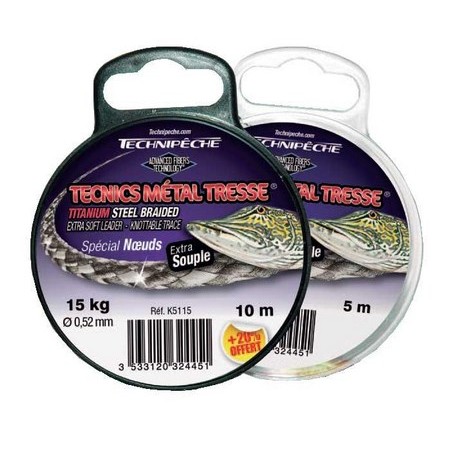 Special Leader Braid For Predator Knots Technipêche Tecnics Metal