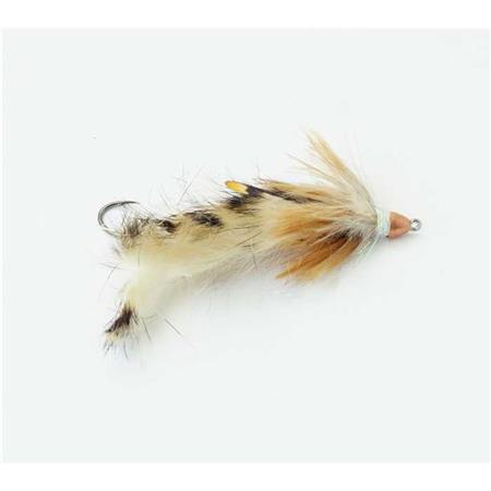 Speciel Flue Til Rovfisk Tof Cone Head Articulee - Naturlig