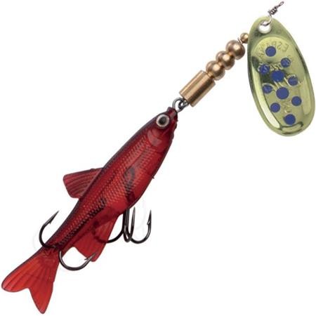 Spinner Evia Minnow Mod 11Bis - Guld Med Blå Prikker