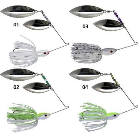 Spinnerbait Cyclone Baits Ledge Roller Silver 28 Gramm