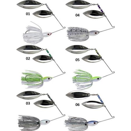 SPINNERBAIT CYCLONE BAITS LEDGE ROLLER SILVER - 42G