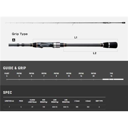 SPINNING ROD TAILWALK OUTBACK NS705MH