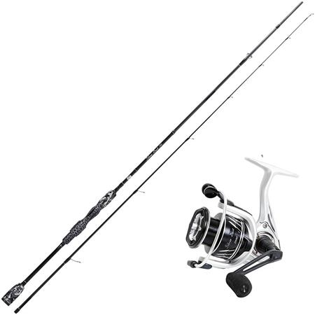 SPINNING-SET STUCKI FISHING COMBO SILVER DUST