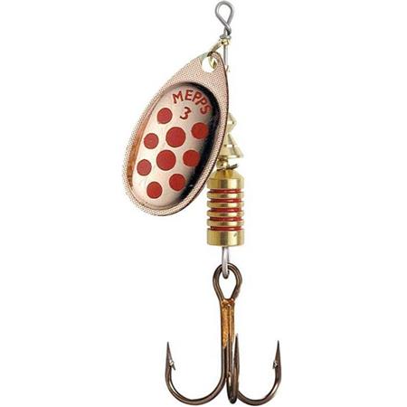 Spinning Spoon Mepps Aglia Copper With Red Dots