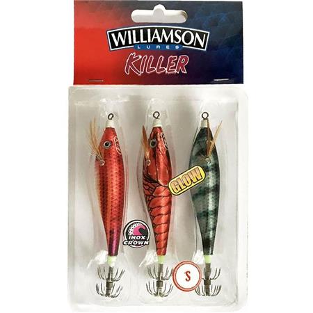 Squid Jig Williamson Killer Fish Kit 7.5Cm - Pack Of 3