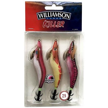 Squid Jig Williamson Killer Shrimp Kit 8Cm - Pack Of 3