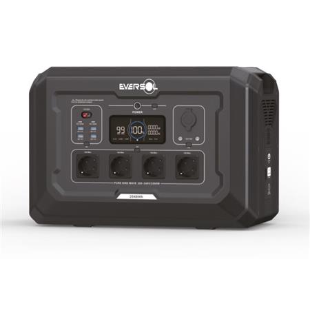 Station D’Énergie Eversol 2500W Uppkopplad & Skalbar