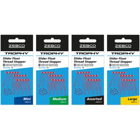 STOP FLOAT ZEBCO TROPHY SLIDER FLOAT THREAD STOPPERS
