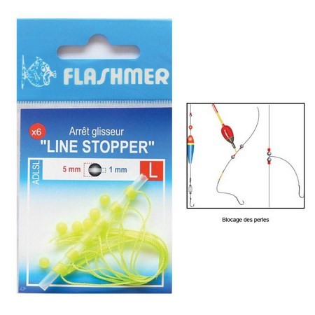 Stopper Til Line Flashmer Stopper Til Line - Pakke Med 6