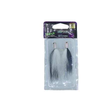 Streamer Fox Rage Fish Snax Dropshot Fly - 8Cm - Salt N Pepper