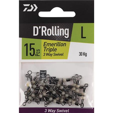 Στριφτάρι Daiwa Baril Triple Phospho 3-Way Swivel