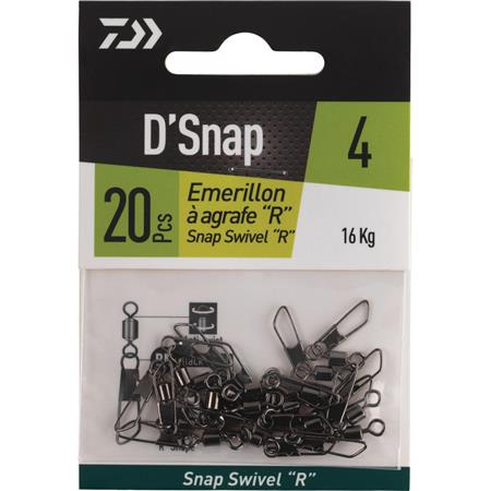 Στριφτάρι Με Κλιπ Daiwa Snap Swivel R