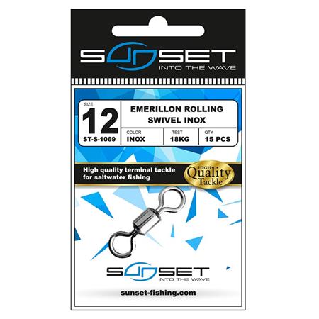 Στριφτάρι Sunset Rolling Swivel Inox St-S-1069