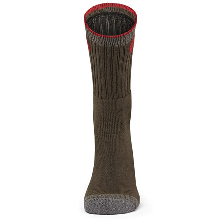STRØMPER TRAKKER CR SOCKS - KAKI - PAKKE MED 3