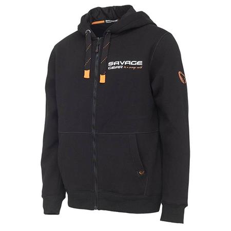 Sudadera Con Cremallera Para Hombre Savage Gear Urbain - Noir